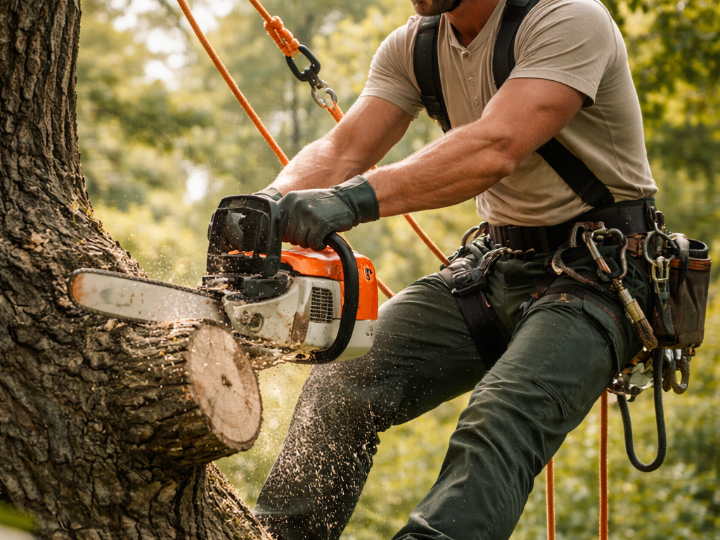 Élagage professionnel d'un arbre